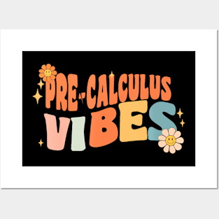 Vibes Teacher Women Kids School Groovy Posters and Art